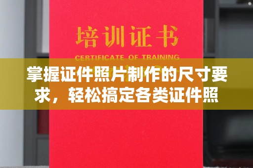 廉江掌握证件照片制作的尺寸要求，轻松搞定各类证件照